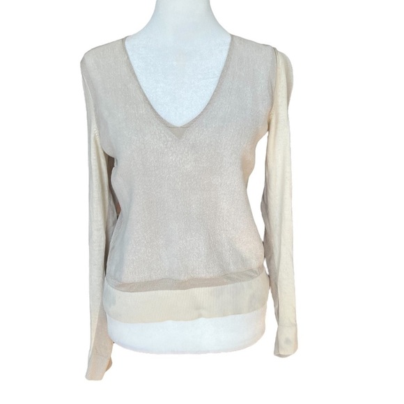 RAG & BONE V-Neck Wool Blend Sweater - Picture 1 of 8